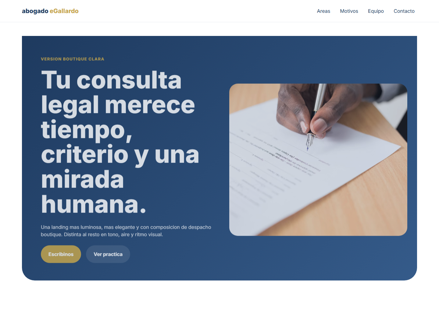Preview plantilla abogado eGallardo boutique clara