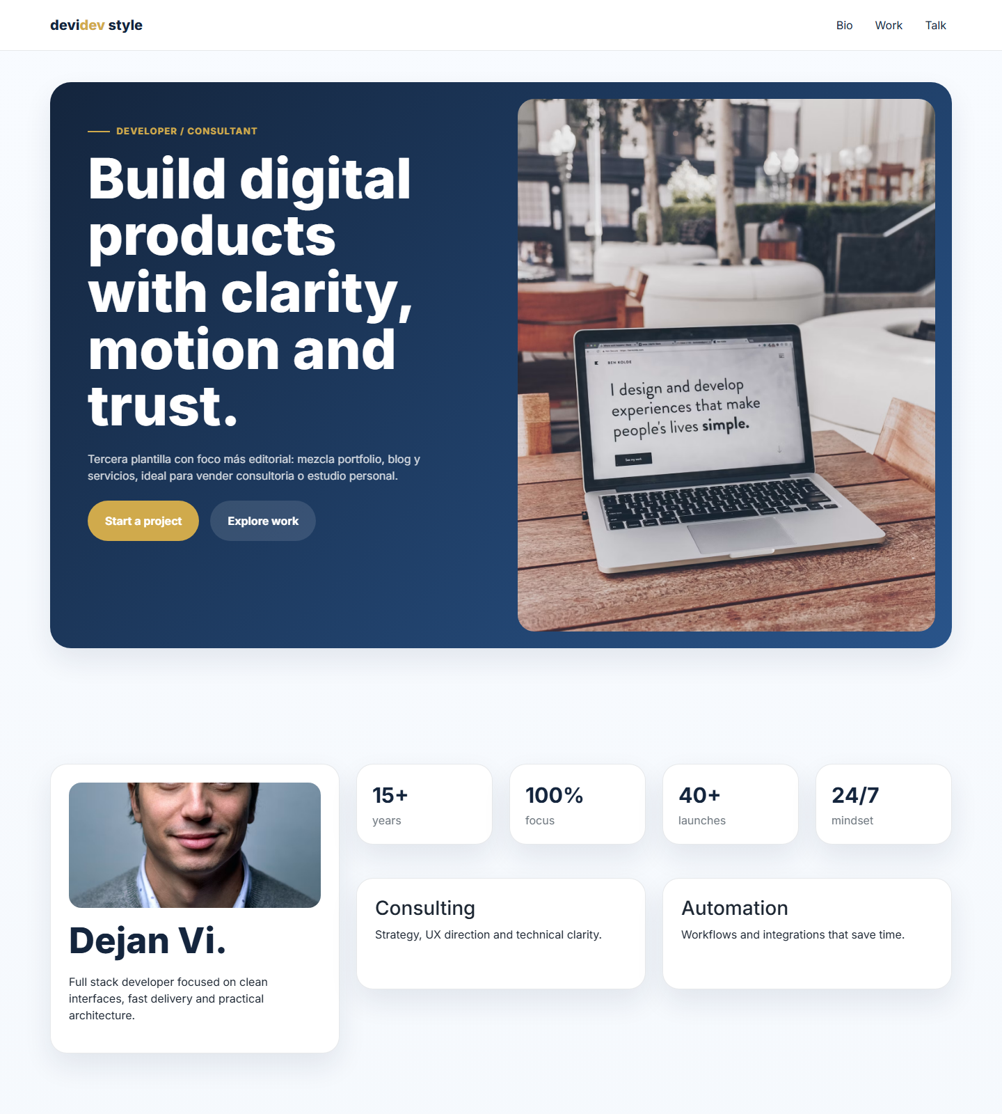 Preview plantilla devidev template 03