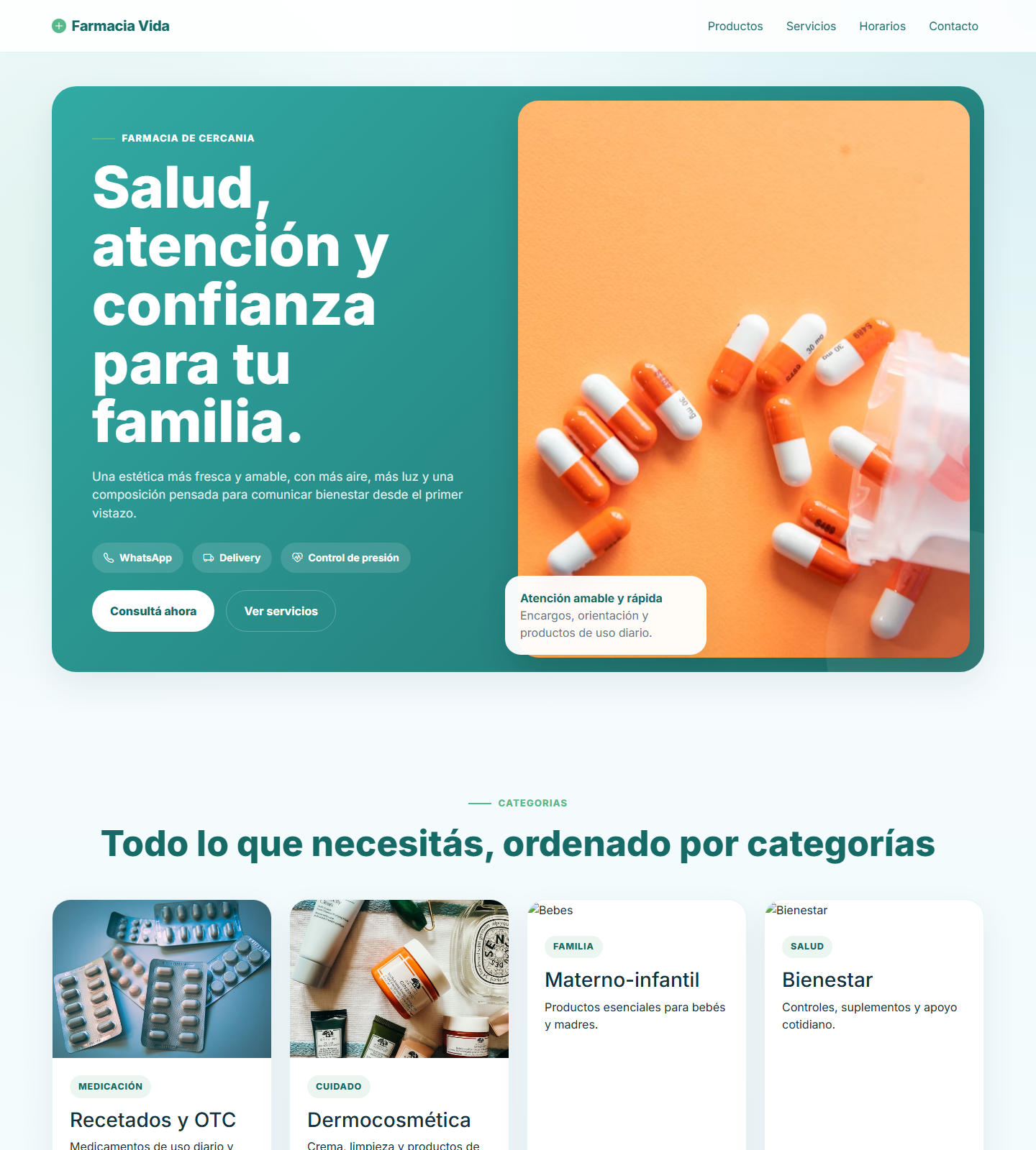 Preview plantilla farmacia